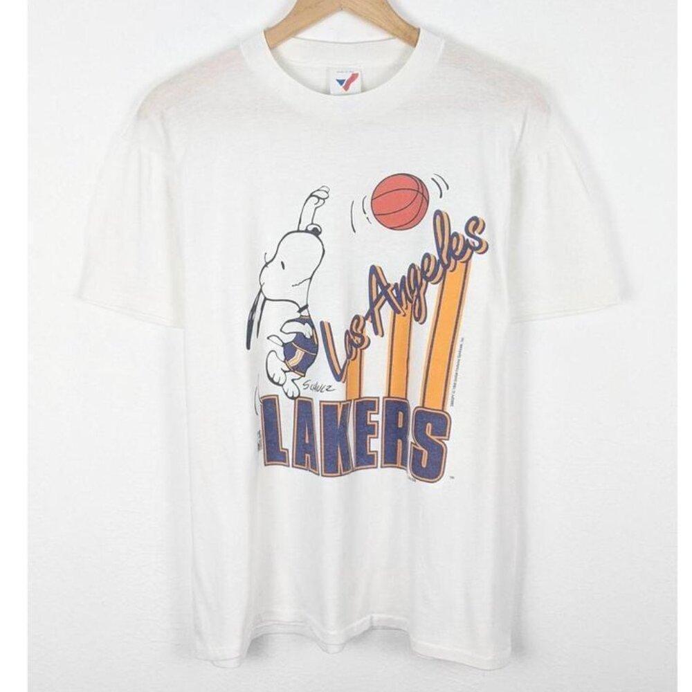 Los Angeles Lakers Snoopy Nba Retro Graphic Unisex T-Shirt